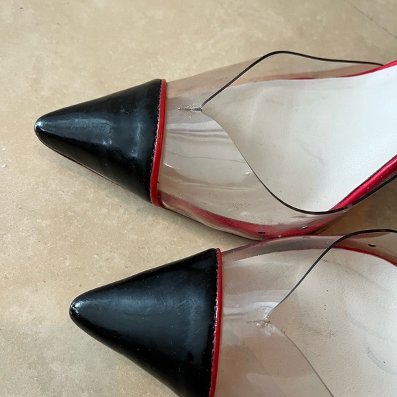 Sophia Webster Clear Houndstooth Print Heels Size 40 - Picture 4 of 8